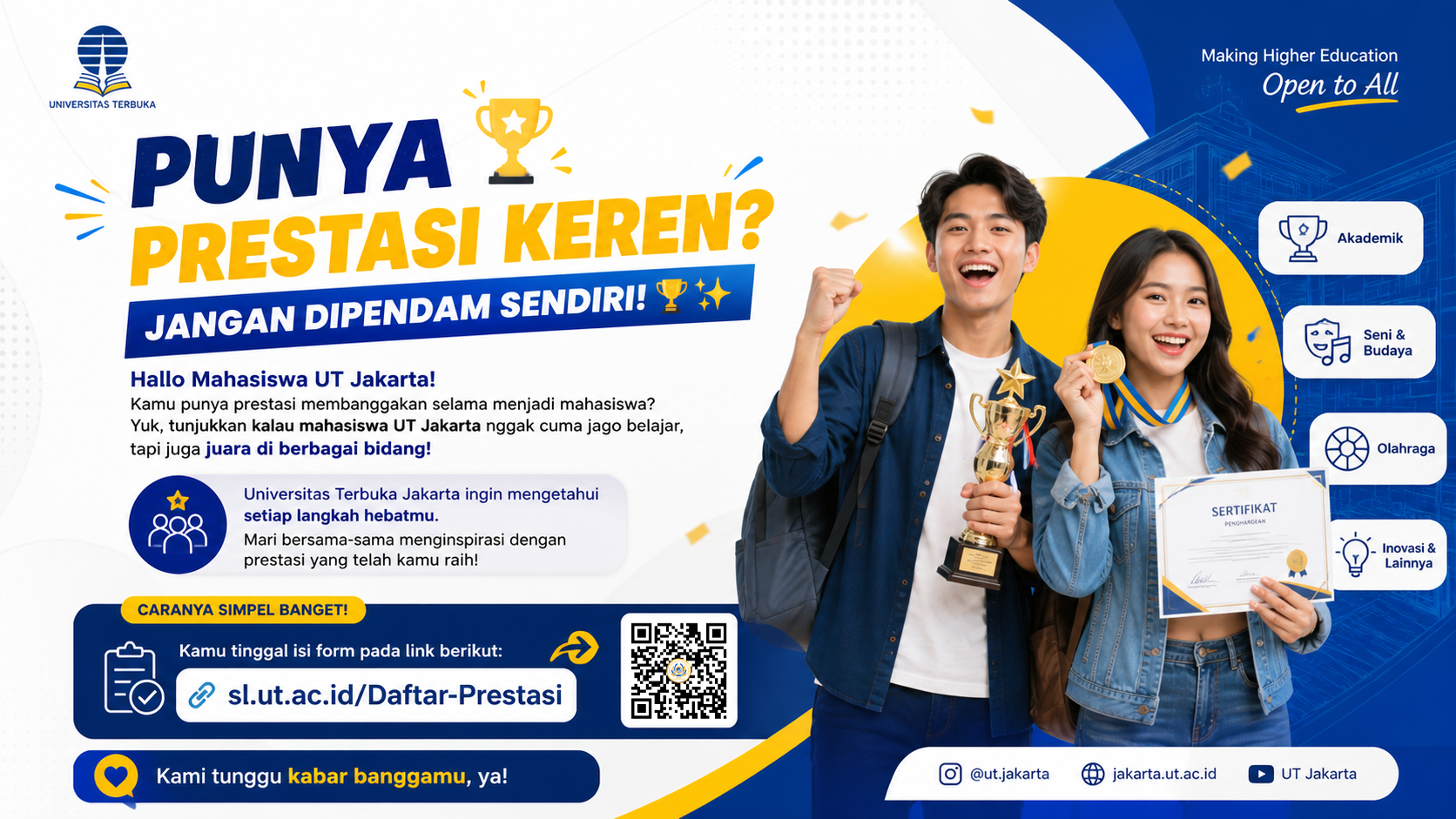 Punya Prestasi Keren? Lapor Sekarang!